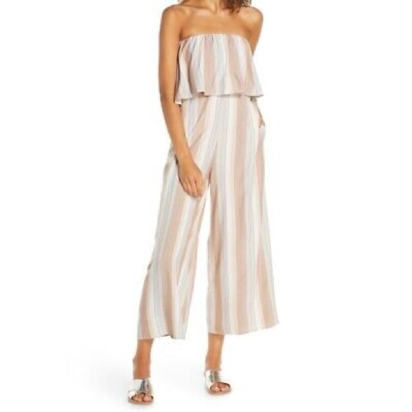 l*space Pants - L*SPACE Striped Strapless Paulina Jumpsuit-Small-NWOT-Harmony Stripe